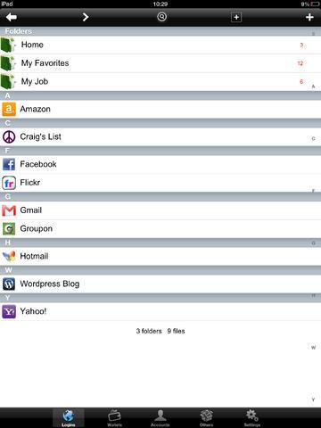 Password Manager Pro iPad App