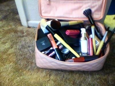 dirty makeup bag