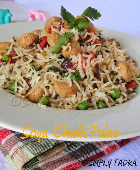 Soya Chunk Pulao| Rice Recipes