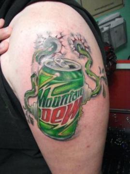 Mountain Dew Tattoo