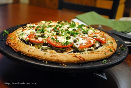 Roasted Garlic and Eggplant Pizza