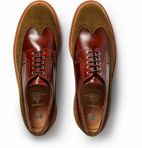The Good Cobbler Has His Limits:  Grenson G-Lab Burnished Leather and Suede Wingtip Brogues