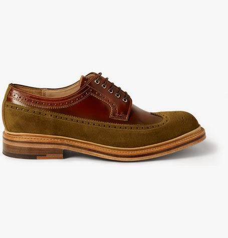 The Good Cobbler Has His Limits:  Grenson G-Lab Burnished Leather and Suede Wingtip Brogues