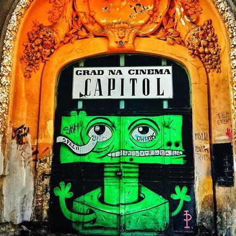 Graffiti can be found in many parts of Bucharest.