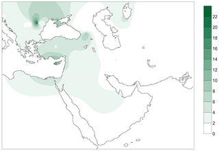 The percentage of modern people in Europe with markers from the early farmers