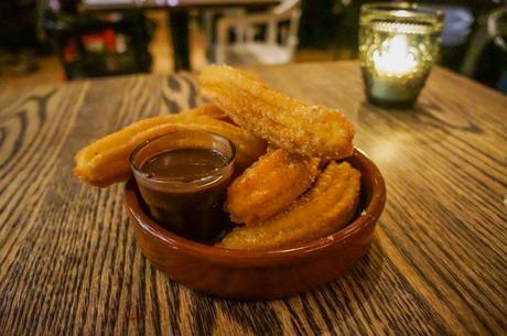 Churros and Chocolate Sauce