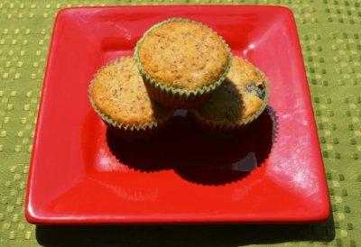 Almond Flax Blueberry Muffins
