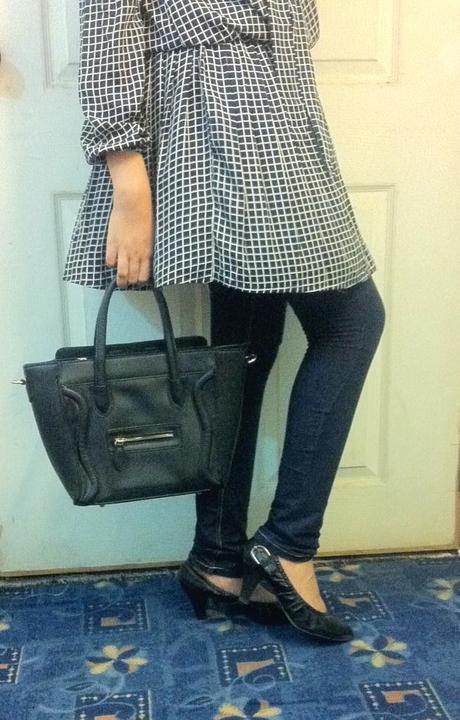 OOTD: Navy Blue Plaid