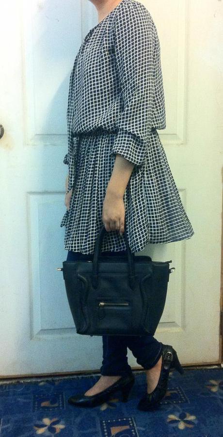 OOTD: Navy Blue Plaid