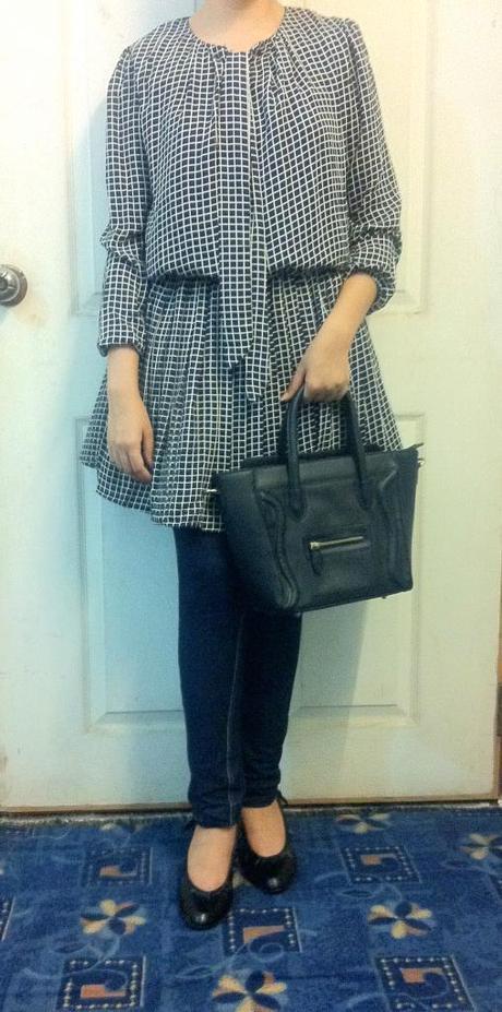 OOTD: Navy Blue Plaid