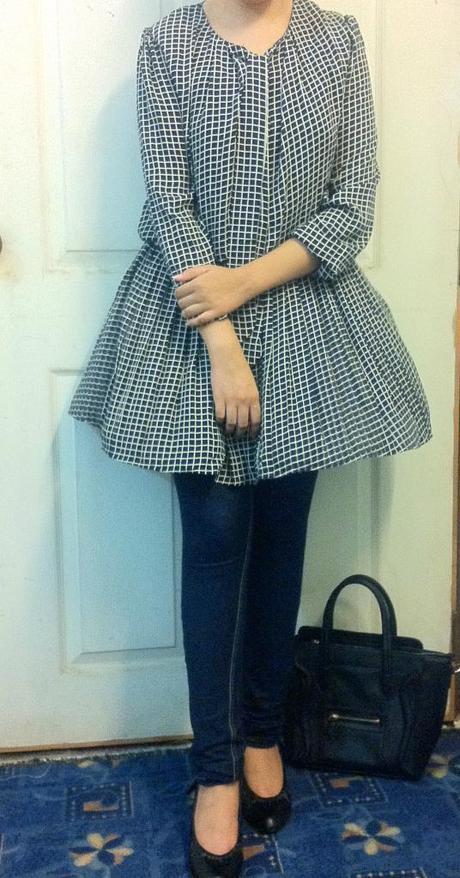 OOTD: Navy Blue Plaid