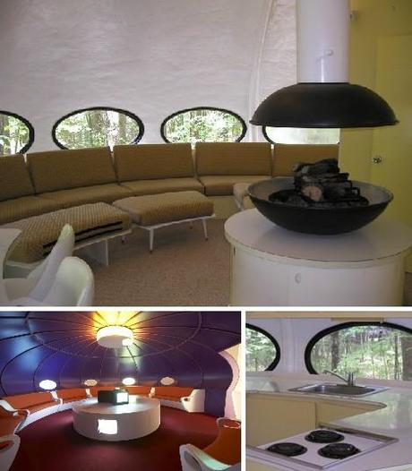 The Futuro House - get this thing powered up with a decent anti-grav engine - and a floating taxi ride home
