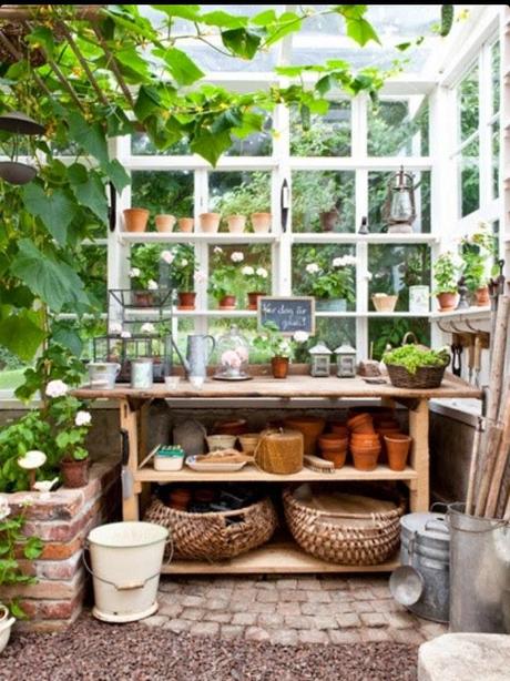 inspiration board | garden potting room