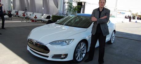 Elon Musk during a visit to the Tesla Factory, Fremont, California.