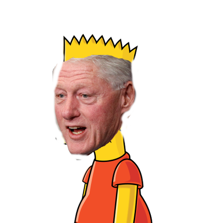 Bill Clinton Bart Simpson