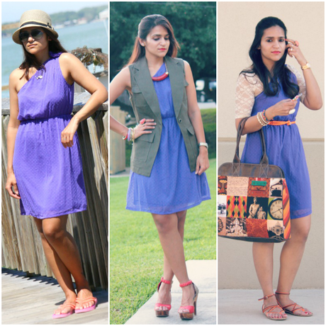 Three Ways To Wear One Shoulder Dress, Tanvii.com