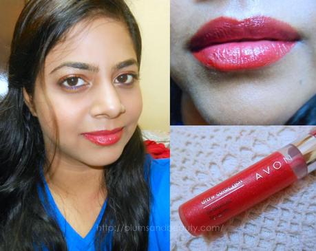 Avon Ultra Color Rich Brilliance Lip Gloss Raspberry : Review, Swatch, FOTD