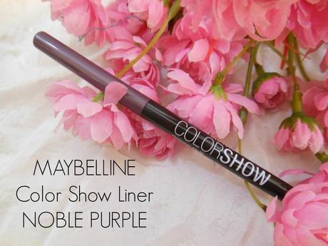 Maybelline Color Show Crayon Kohl Noble Purple : Review, Swatch, FOTD