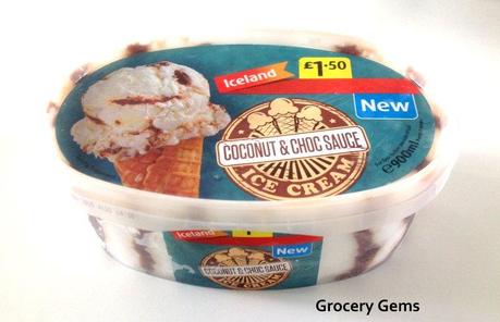 New Iceland Coconut & Choc Sauce Ice Cream