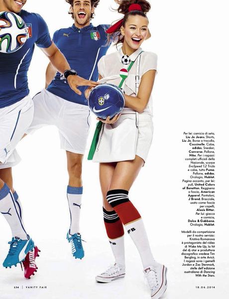 Kristina Romanova And Jordan And Zac Stenmark By Stewart Shining For Vanity Fair Magazine, Italia, June 2014