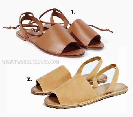 Style Vs Steal: Tan Peep Toe Sandals