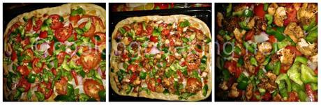 Schezwan Chicken Pizza