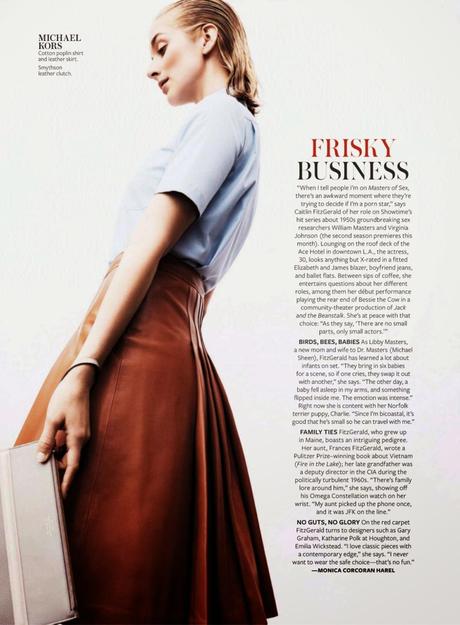 Caitlin Fitzgerald For InStyle Magazine, USA, July 2014
