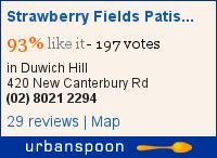 Strawberry Fields Patisserie on Urbanspoon