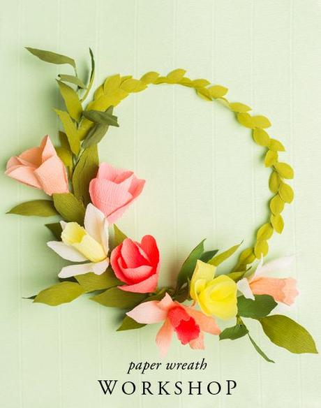 Paper wreath workshop in SLC