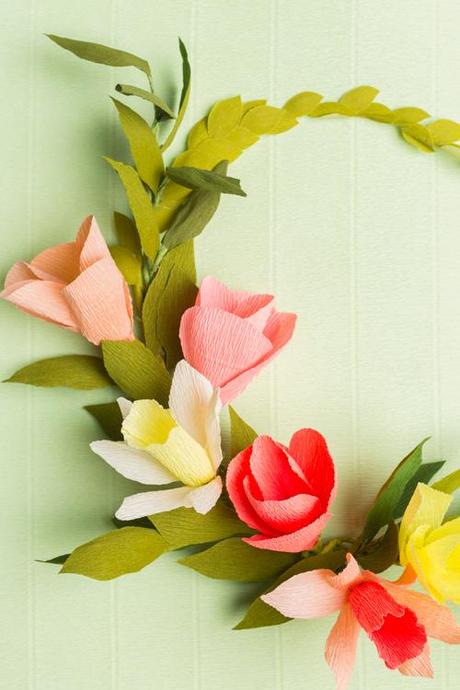 Paper wreath workshop in SLC