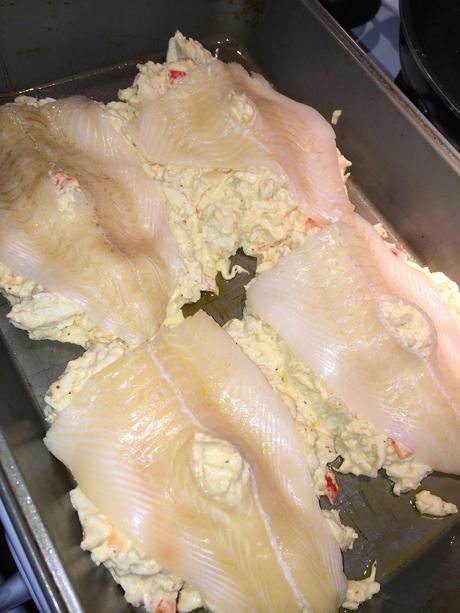 Guest Post from DAD: Baked Flounder Stuffed with Crab Imperial