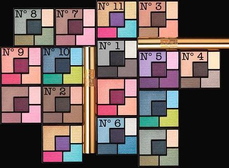 Mondrian ready to wear YSL 5 Color Couture Palettes