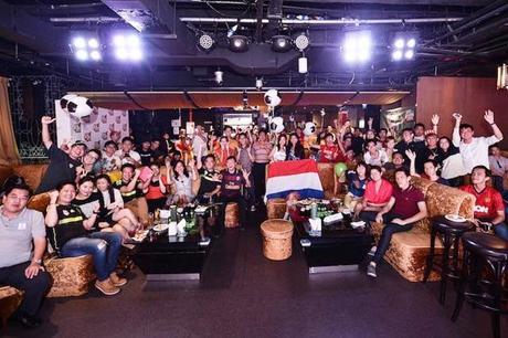 BRAND'S World Cup Football Screening Spain vs Netherlands Brands game on kick off party world cup football screening st james club deluxe