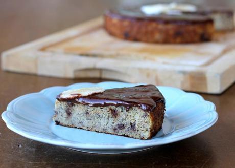 Banana Cake with Chocolate Ganache | #paleo, #glutenfree, #vegan | from Bakerita.com