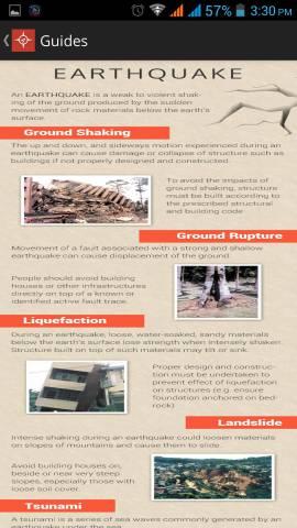 Earthquake guide