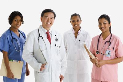 Portrait of doctors and nurses