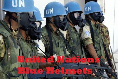 UN blue helmets