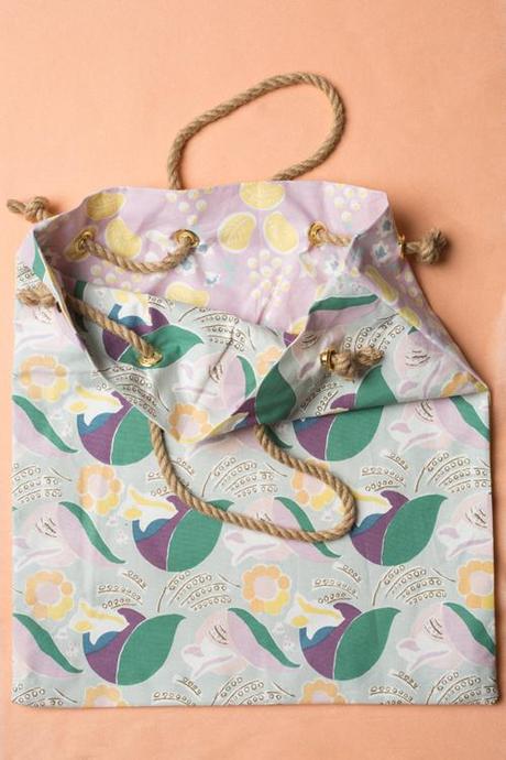 Tea towel beach bag