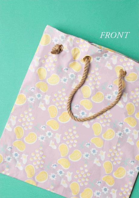 Tea towel beach bag