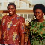 Former Rwandan president Juvenal and one of his daughters Jeanne Marie Aimee