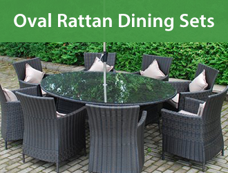 Oval Rattan Dining Sets