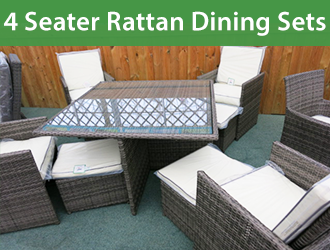 Four Seater Rattan Dining Set