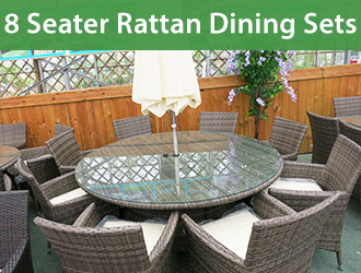 8 Seater Rattan Dining Sets