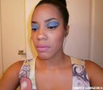 Face Day: Blue Gold Eyes Mauve Lips