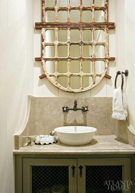 Adding Character to Your Powder Room or Guest Bathroom - Mirrors and Vessel Sinks