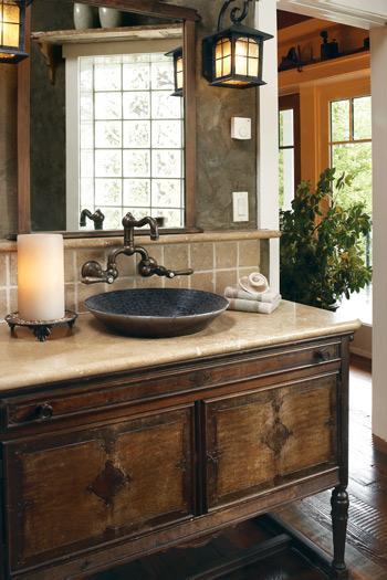 Adding Character to Your Powder Room or Guest Bathroom - Mirrors and Vessel Sinks