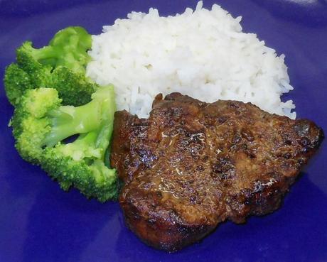Then I served them with broccoli and jasmine rice.  I thought it was yummy.  My husband?  Not so much.