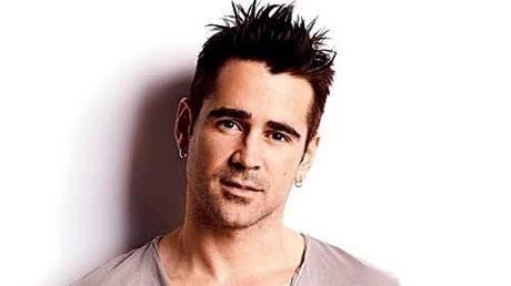 Colin Farrell wearing loop earrings