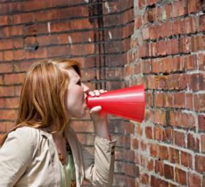 shouting at a brick wall