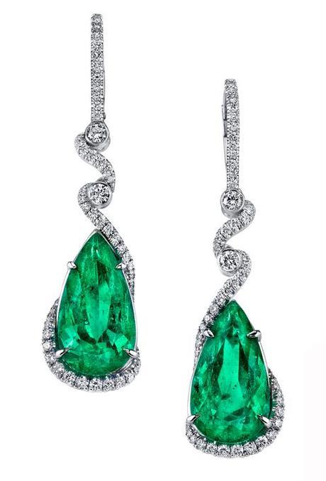 Colombian emerald earrings by Omi Privé